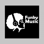 Funky Music čierne trenírky BOXER s tlačeným logom,  top kvalita 95%bavlna 5%elastan